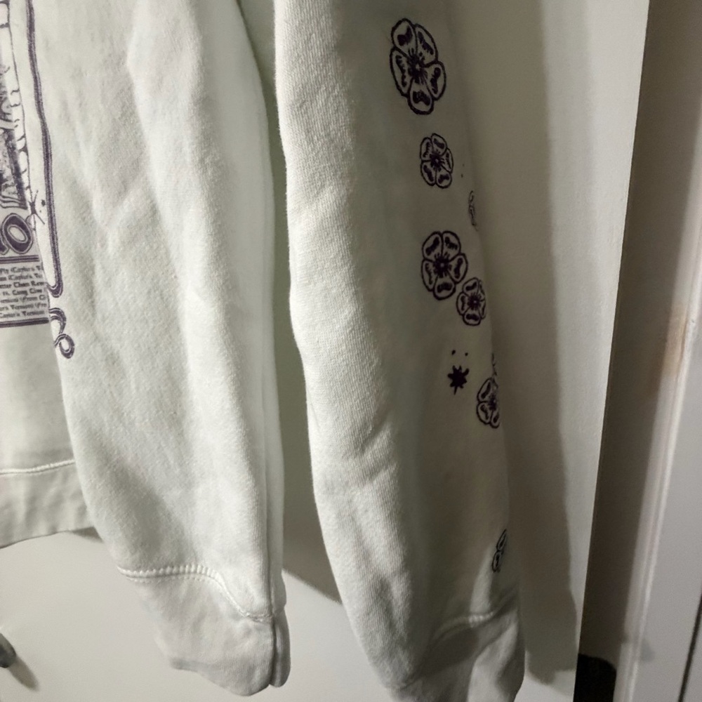 White and Purple Speak Now Taylor’s Version Tracklist Crewneck Sweatshirt Size L - Picture 5 of 8